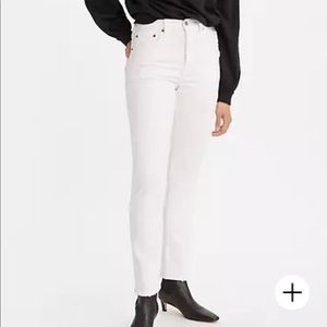Levi's 501 Skinny Jeans 100% cotton White 29 x 28 High Rise
